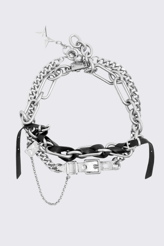 Transmission Chain Necklace Silver | Minga London