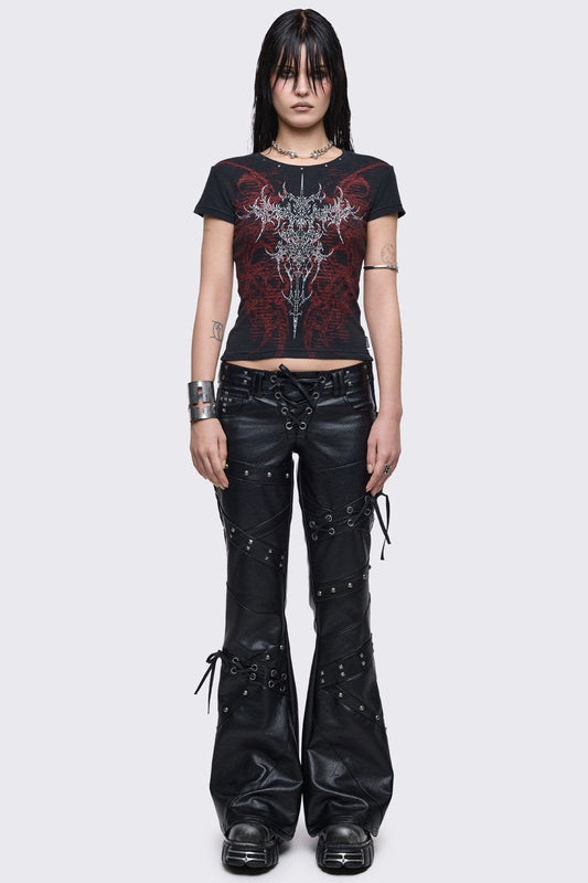 Enigma Baby Tee Black | Minga London