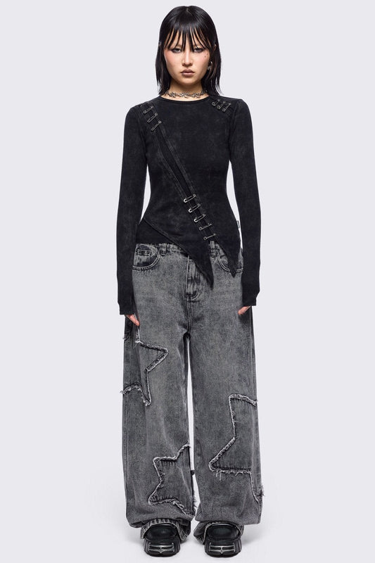 Asher Washed Top Black | Minga London